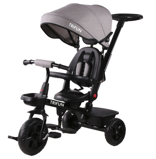 תלת אופן עם מושב דו-כיווני בצבע אפור 3 מצבים ב-1