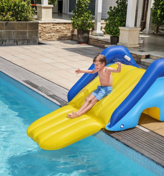 52453  BESTWAY |שמח עד הבית המגלשה שתהפוך את הבריכה הביתית ללונה פארק! 💦☀️