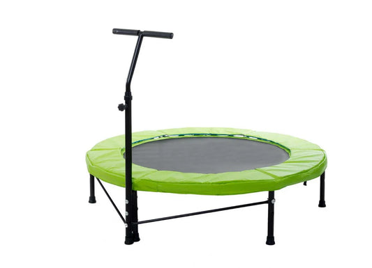 טרמפולינת ספורט 55 אינץ בצבע ירוק עם מוט (140 סמ) THG140