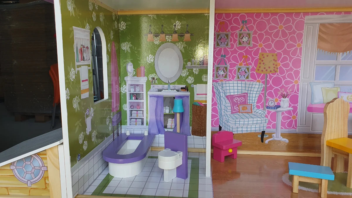 בית בובות מאיה מעץ לילדים W06A358