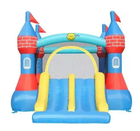 9512 מתקן קפיצה מתנפח טירה עם מגלשה כפולה - Happy Hop