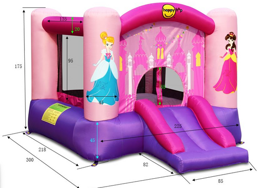 מתקן קפיצה - נסיכות שמח עד הביץ מקט 9201