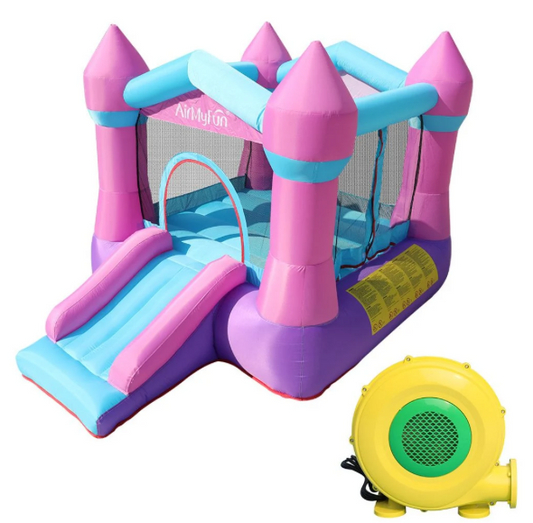 מתקן קפיצה מתנפח הטירה הורודה| 82011B מקט|DOCTOR DOLPHIN| 82011B