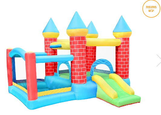 מתקן קפיצה מתנפח בינוני | 92043 | הטירה | JUMPER | מגלשה+משטח קפיצה