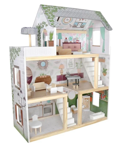 בית בובות גליה מעץ לילדים W06A413C