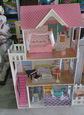 בית בובות מעץ לילדים ענת | W06A379 | בית העץ| שמח עד הבית