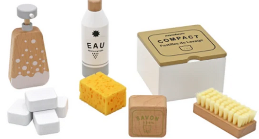 מכונת כביסה מעץ לילדים | מק"ט W10D804| בית העץ| שמח עד הבית