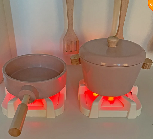 מטבח אלקטרוני לירון מעץ לילדים | מק"ט W10C601 | שמח עד הבית עשוי מעץ איכותי