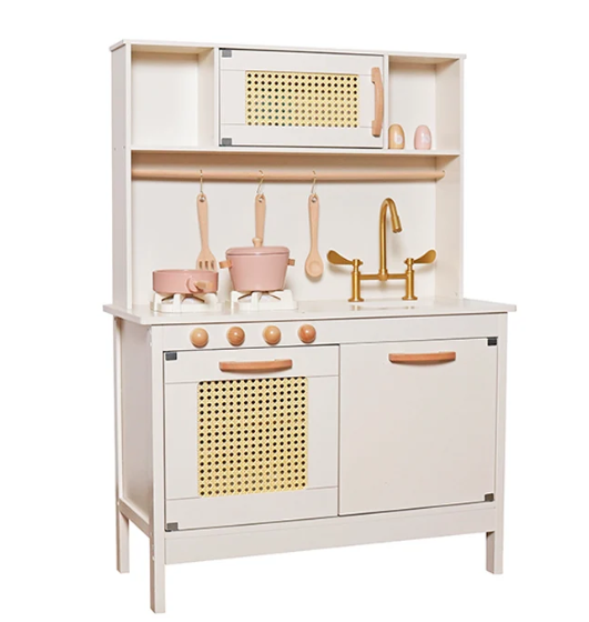 מטבח אלקטרוני לירון מעץ לילדים | מק"ט W10C601 | שמח עד הבית עשוי מעץ איכותי