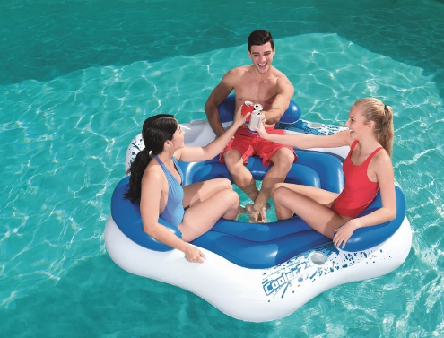 אי צף לבריכה/ים כולל משענת גב 43111 Bestway שמח עד הבית