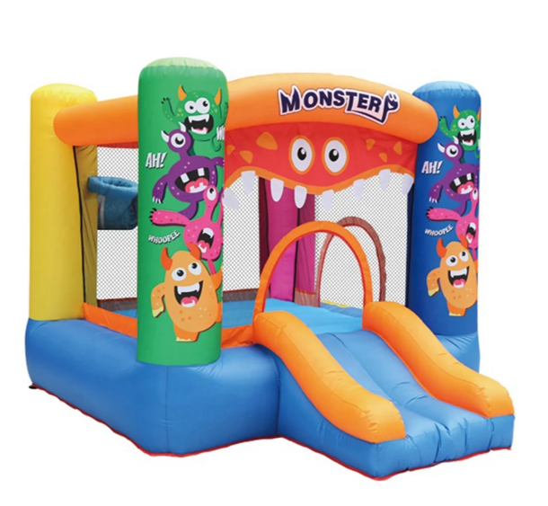 מתקן קפיצה מתנפח בינוני | 62127 | מפלצות | JUMPER | מגלשה + משטח קפיצה