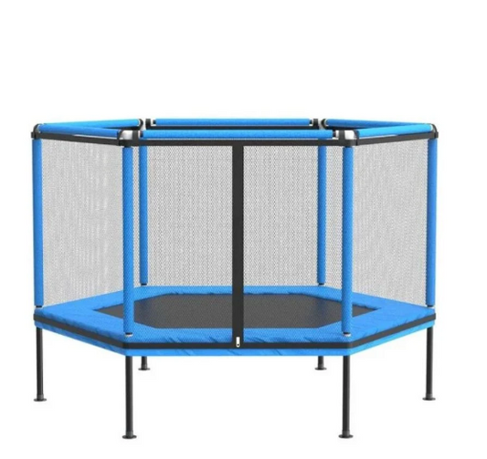 טרמפולינת קפיצים לילדים בצורת משושה (160 סמ)