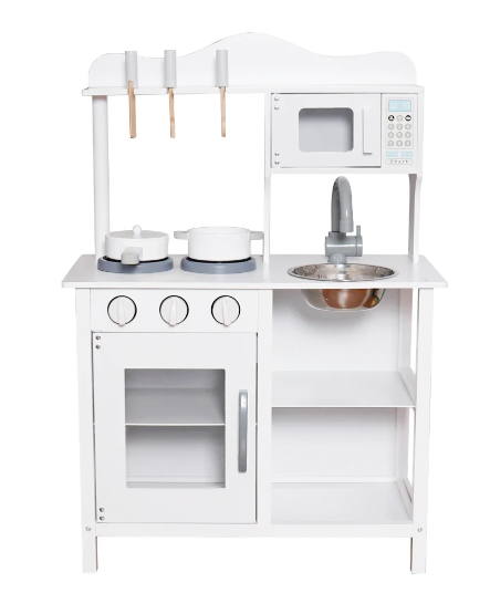 מטבח עדי מעץ לילדים | מקט W10C404 | בית העץ | שמח עד הבית