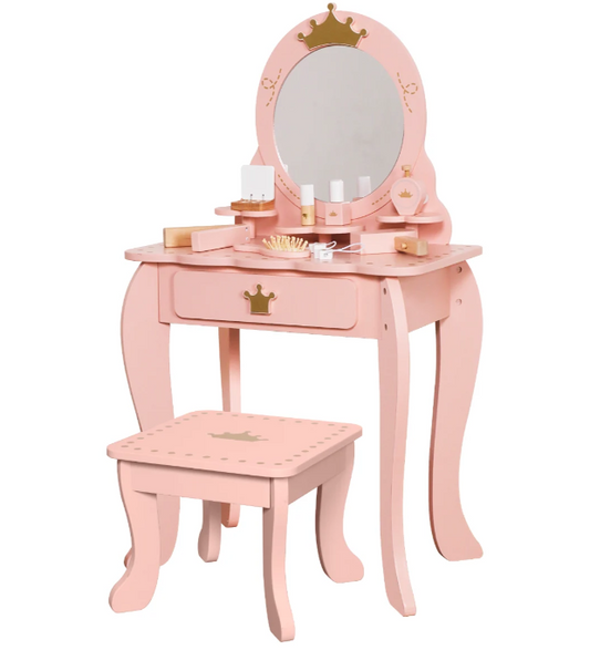 שידת איפור גאיה ורודה | מקט W08H206B| שמח עד הבית