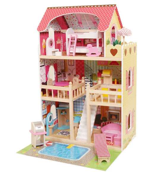 בית בובות רונית מעץ לילדים | מקט W06A333E שמח עד הבית
