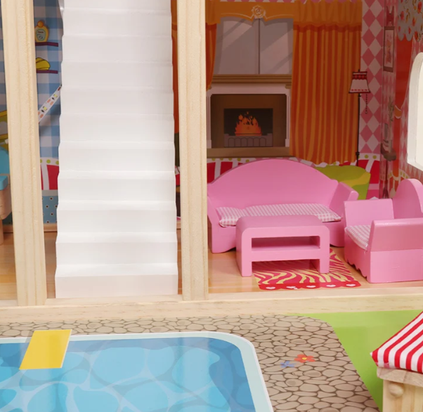 בית בובות רונית מעץ לילדים | מקט W06A333E שמח עד הבית