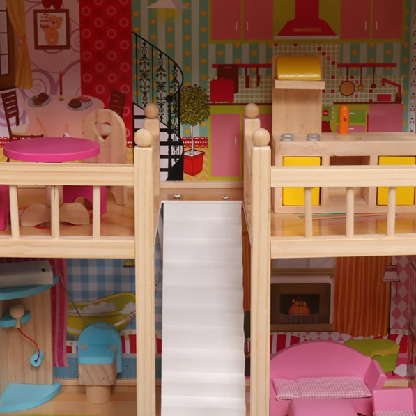 בית בובות רונית מעץ לילדים | מקט W06A333E שמח עד הבית