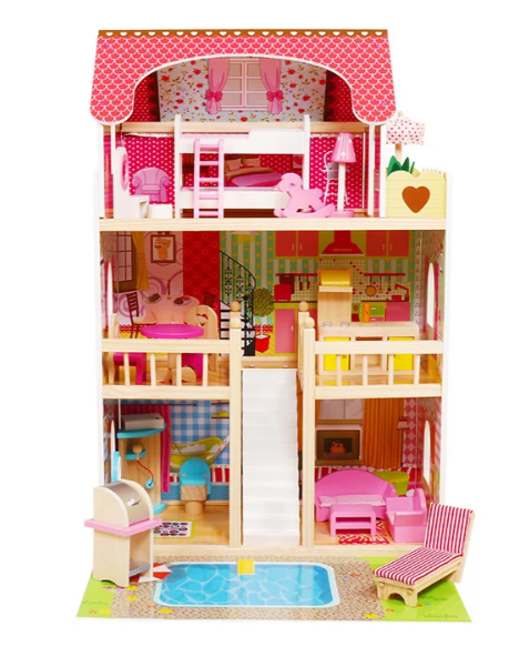 בית בובות רונית מעץ לילדים | מקט W06A333E שמח עד הבית