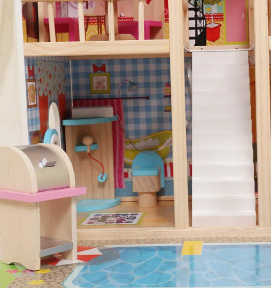 בית בובות רונית מעץ לילדים | מקט W06A333E שמח עד הבית