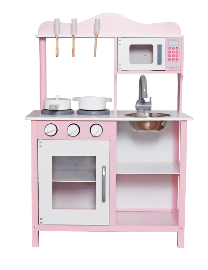 מטבח שני מעץ לילדים W10C404I | שמח עד הבית