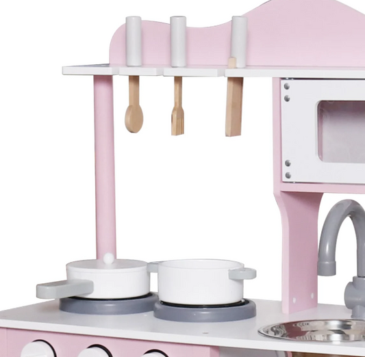 מטבח שני מעץ לילדים W10C404I | שמח עד הבית
