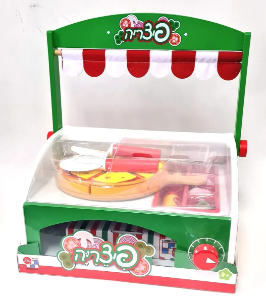 דוכן פיצה עץ לילדים | מק"ט 055350084217 | שמח עד הבית