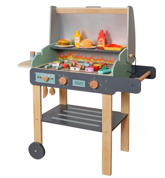 מנגל חצר מעץ לילדים | מקט W10D879| שמח עד הבית