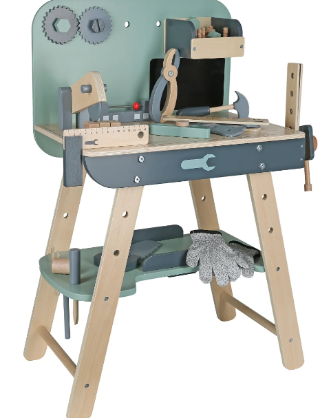 שולחן כלי עבודה עומר מעץ לילדים | מקט W03D246 | שמח עד הבית