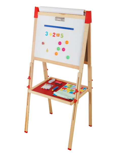 לוח ציור מתכוונן לילדים לגיר וטוש מגנטי| מקט W12B196B| שמח עד הבית