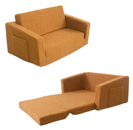 ספה נפתחת לילדים חומה | בוואקום | מקט SAPAB |שמח עד הבית