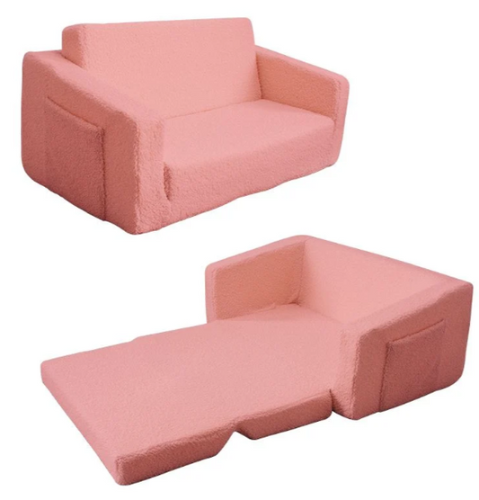 ספה נפתחת לילדים ורודה בוואקום  SAPAP שמח עד הבית