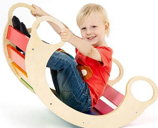 נדנדת עץ לילדים W08G263 מאת בית העץ שמח עד הבית