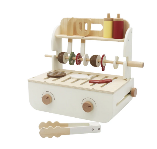 עמדת ברביקיו מעץ לילדים W10D847 שמח עד הבית