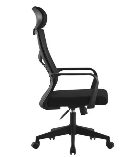 כיסא מנהלים ארגונומי אלגנטי עם ידיות בצבע שחור LIAN