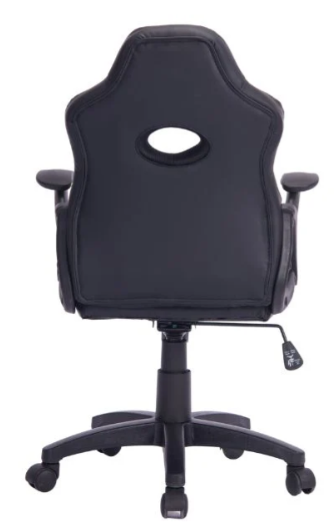 כיסא גיימינג לילדים ארגונומי עם ידיות דגם כריש בצבע שחור ולבן| מקט LEVEL UP SHARK |G512W| שמח עד הבית