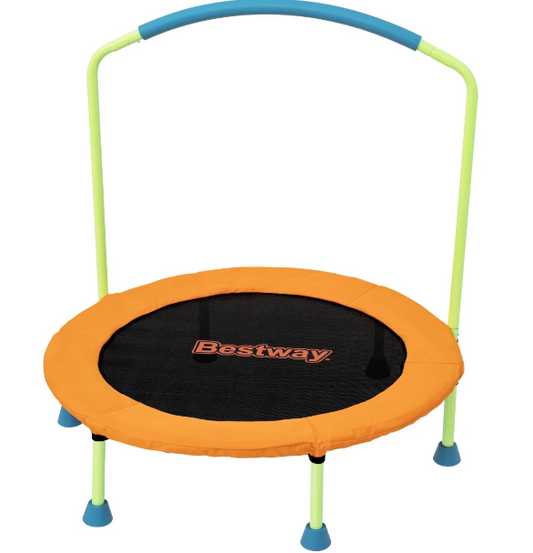 טרמפולינה מתקפלת לקטנטנים עם מוט אחיזה