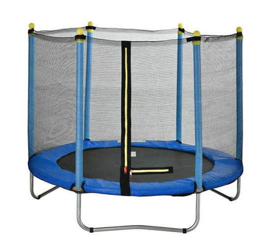 טרמפולינה + סולם 10 פיט בצבע כחול (305 סמ)