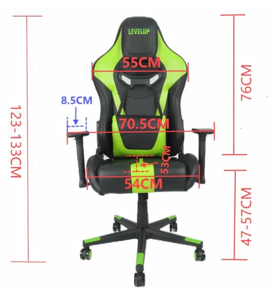 כיסא גיימינג בצבע ירוק 7062