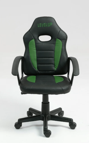 כיסא תלמיד ארגונומי לנוער עם ידיות בצבע שחור וירוק - A301