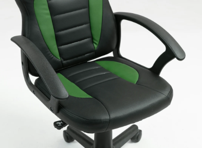 כיסא תלמיד ארגונומי לנוער עם ידיות בצבע שחור וירוק - A301
