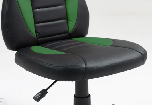 כיסא תלמיד ארגונומי לנוער בצבע שחור וירוק| מקט LEVEL UP | S301-BG2 שמח עד הבית