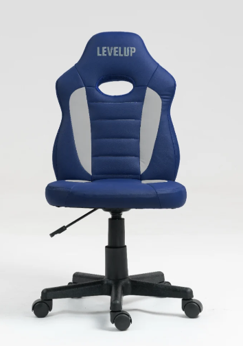 כיסא תלמיד ארגונומי לנוער בצבע כחול ואפור| מקט LEVEL UP | S301-BG| שמח עד הבית