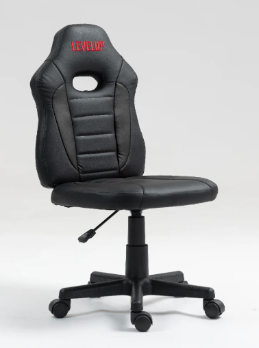 כיסא תלמיד ארגונומי לנוער בצבע שחור| מקט LEVEL UP | S301-BB | שמח עד הבית