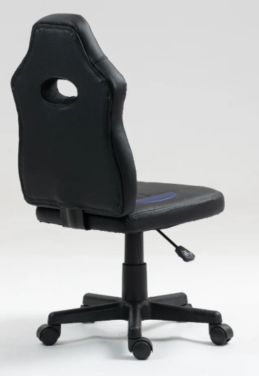 כיסא תלמיד ארגונומי לנוער בצבע שחור וכחול S301-BBL מבית LEVEL UP