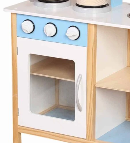 מטבח דוד תכלת מעץ לילדים W10C404D