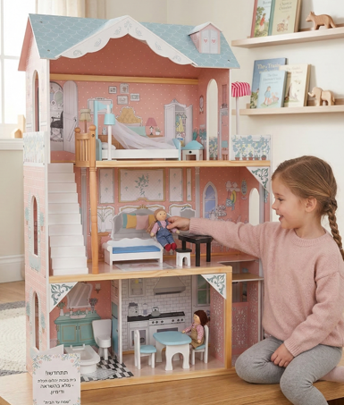 בית בובות יהלום ענק - יהלום תכלת