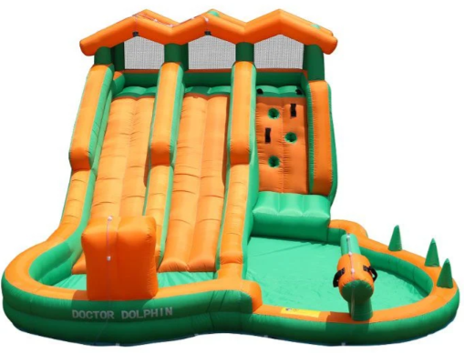 מתנפח מים מגלשה דו מסלולית