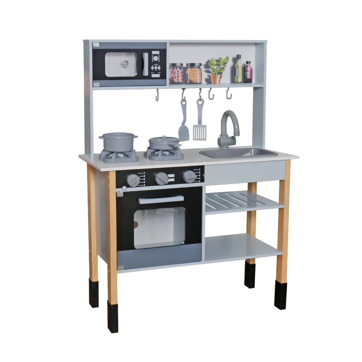 מטבח אלקטרוני אריאל מעץ לילדים W10C797F | שמח עד הבית