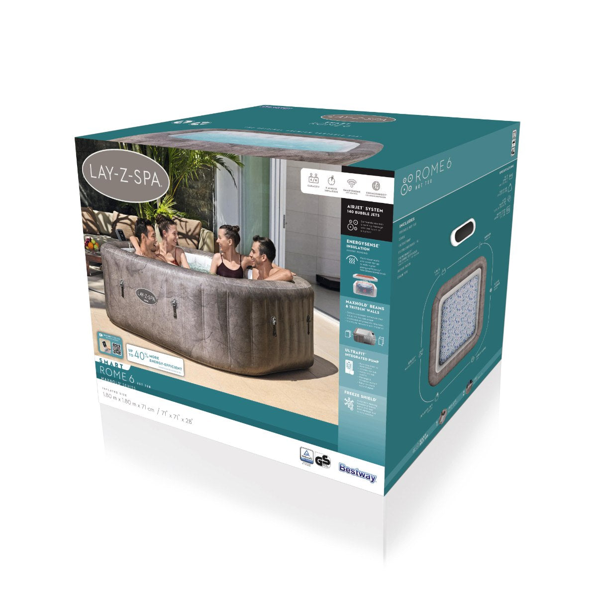 ג'קוזי מתנפח רומא Bestway 6001K - תמונה 10