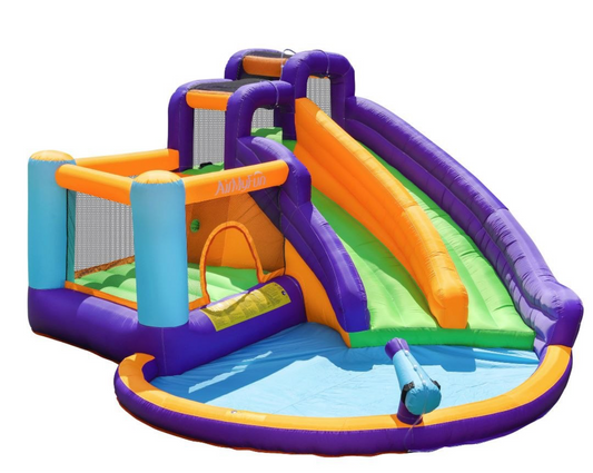 המתקן המתנפח הרטוב הענק בצבע סגול |W83005 מקט|DOCTOR DOLPHIN | שמח עד הבית